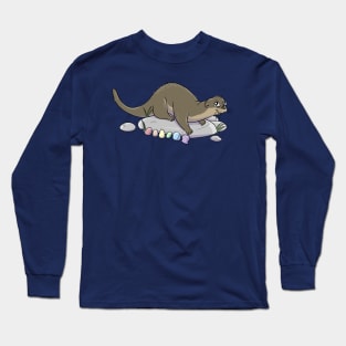 Rainbow Otter Long Sleeve T-Shirt